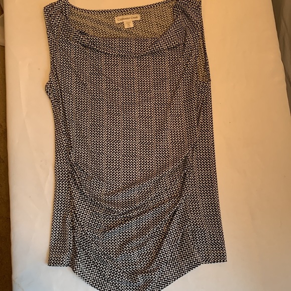 Coldwater Creek extra small  XS cowl neck sleeveless top - Picture 3 of 7
